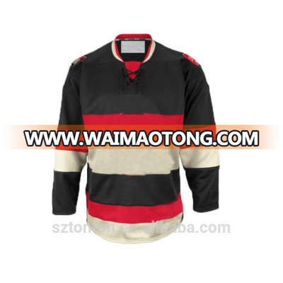 Tackle Twill Custom Silk Screen High Quality Hockey Jersey