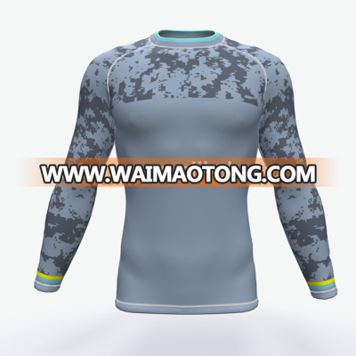 Sublimation custom men's Rush Guard compression MMA Rush Guards