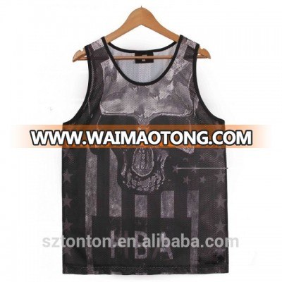 Custom mesh fabric running singlet